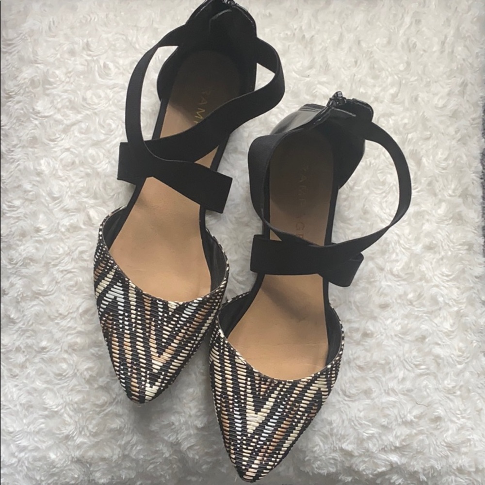 Rampage flats with ankle straps, size 6.5
